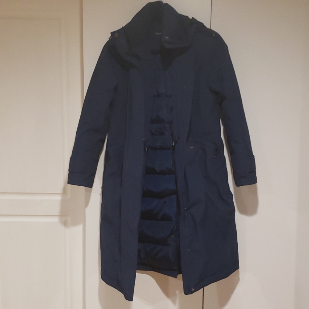 Lands' End long winter coat with hood